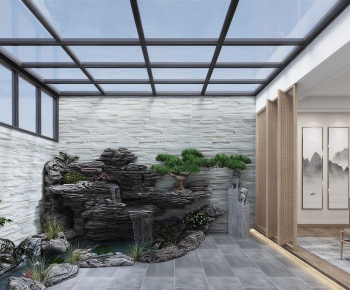 New Chinese Style Glass Sun Room-ID:665663008
