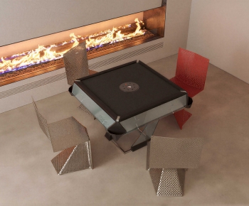 Modern Mahjong Tables And Chairs-ID:667509081