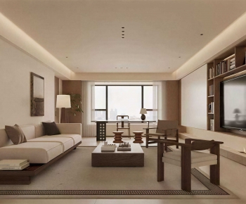 Wabi-sabi Style A Living Room-ID:794022082