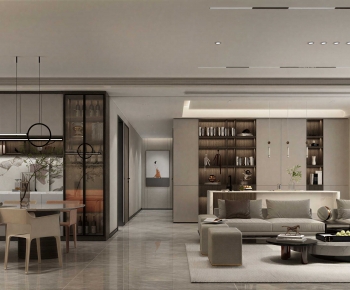 Modern A Living Room-ID:877597098