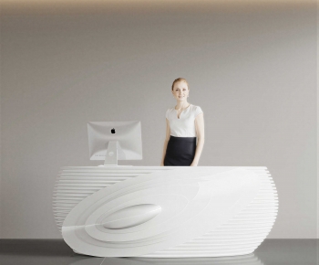 Modern Reception Desk-ID:827186111