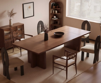 Modern Dining Table And Chairs-ID:629740952
