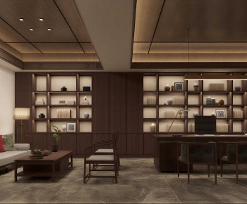 New Chinese Style Manager's Office-ID:173631917