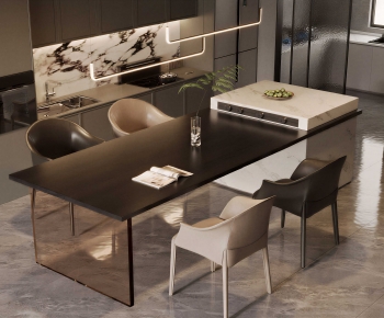 Modern Dining Table And Chairs-ID:110659684