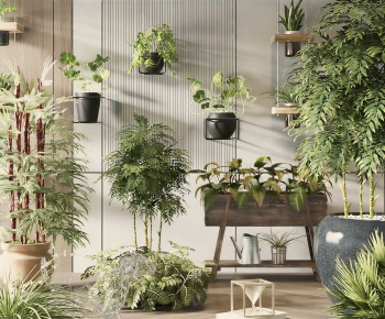 Modern Ground Green Plant Potted Plants-ID:840030912