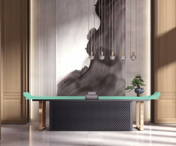 New Chinese Style Reception Desk-ID:525016072