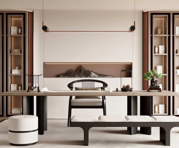 New Chinese Style Tea Tables And Chairs-ID:439601907