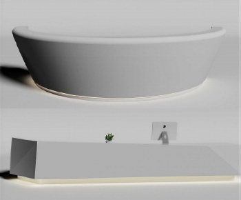 Modern Reception Desk-ID:391882905