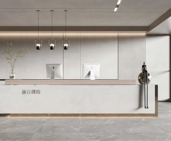 Modern Office Reception Desk-ID:388398892