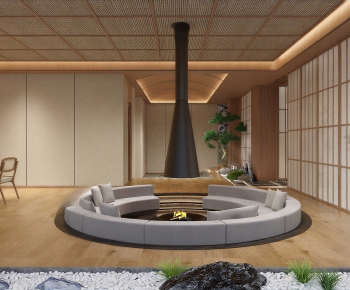 Japanese Style A Living Room-ID:536778936