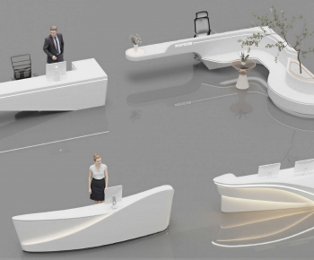 Modern Reception Desk-ID:918638947