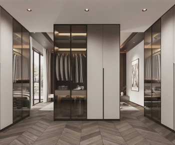 Modern Clothes Storage Area-ID:116319757