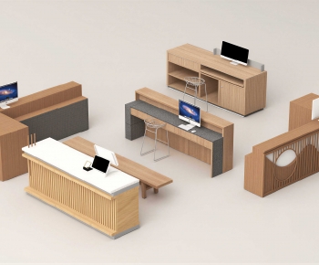 Modern Reception Desk-ID:412323958