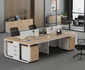 Modern Office Desk And Chair-ID:316106081