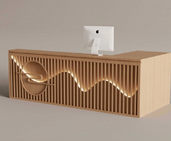 New Chinese Style Reception Desk-ID:636395934