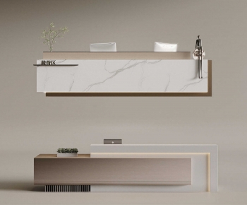 Modern Reception Desk-ID:555840978