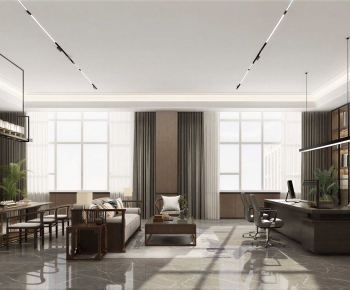 New Chinese Style Manager's Office-ID:841995952