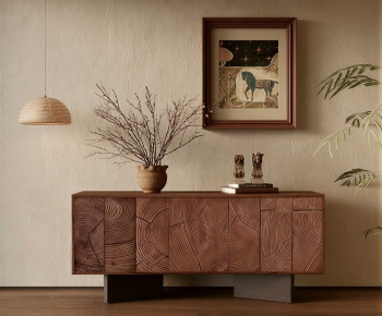 Wabi-sabi Style Entrance Cabinet-ID:206397068