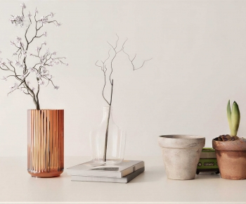 Modern Potted Green Plant-ID:977170556