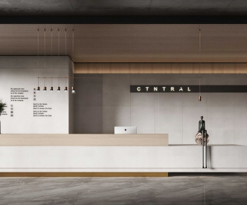 Modern Office Reception Desk-ID:119590859