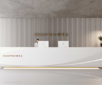 Modern Office Reception Desk-ID:112171259