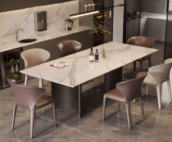 Modern Dining Table And Chairs-ID:607837927