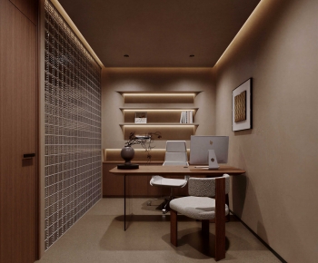 Wabi-sabi Style Study Space-ID:113933097