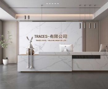 Modern Office Reception Desk-ID:569629915