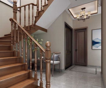 New Chinese Style Stairwell-ID:324297904