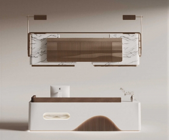 New Chinese Style Reception Desk-ID:670367963