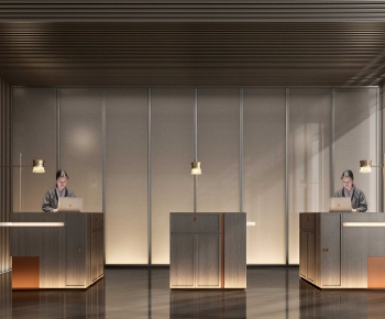 Modern Reception Desk-ID:929131035