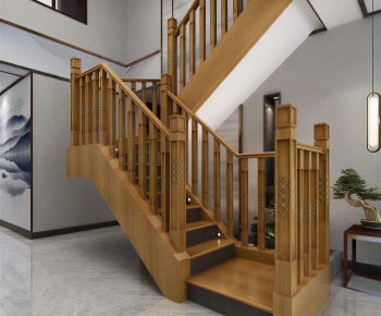 New Chinese Style Staircase-ID:467973955