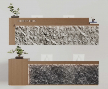Modern Reception Desk-ID:917927989