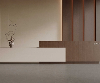 Modern Reception Desk-ID:345653069