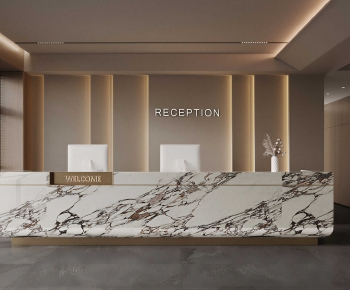 Modern Reception Desk-ID:484991146