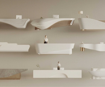 Modern Reception Desk-ID:601603981