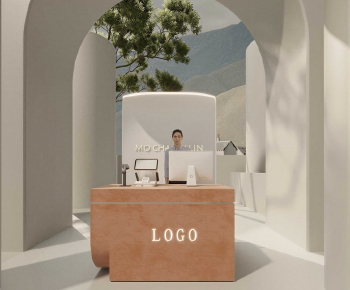 Modern Office Reception Desk-ID:299869064