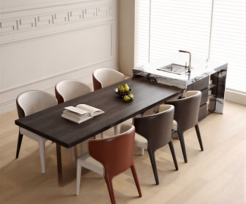 Modern Dining Table And Chairs-ID:744910962