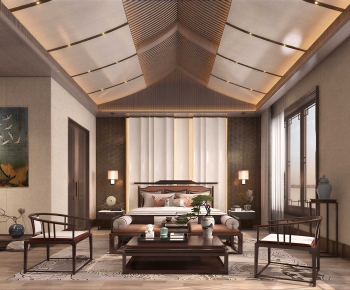 New Chinese Style Bedroom-ID:975173007