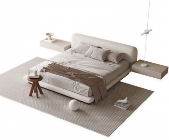 Modern Double Bed-ID:190344107