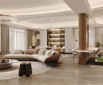 Modern A Living Room-ID:618772032