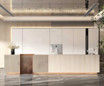 Modern Office Reception Desk-ID:726147897