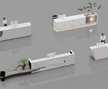 Modern Reception Desk-ID:855245115