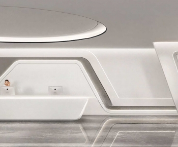 Modern Office Reception Desk-ID:473359114