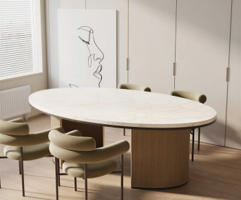 Modern Dining Table And Chairs-ID:689682014