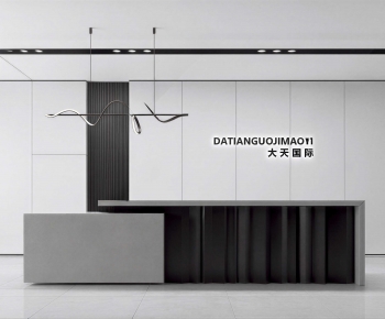 Modern Office Reception Desk-ID:751821042