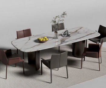 Modern Dining Table And Chairs-ID:696721189