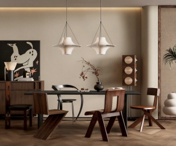 Modern Dining Table And Chairs-ID:748167047