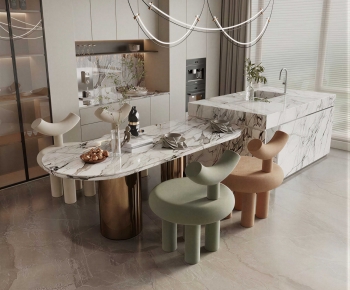 New Chinese Style Dining Table And Chairs-ID:687329891