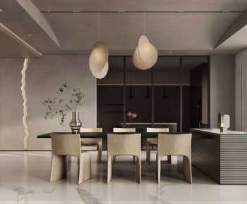 Wabi-sabi Style Dining Room-ID:357626916